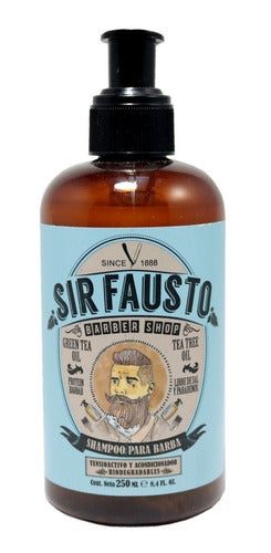 Shampoo Para Barba Sir Fausto Barbería Barba Peluquería 0