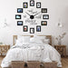 Sratte 3D Wall Clock with Photo Collage Frames 6