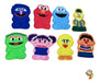 Títeres De Dedo Plaza Sésamo Set X8 Elmo Come Galletas Cute 4