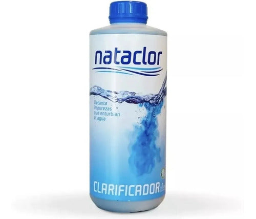 Combo Clarifier + Algaecide Nataclor 1 Liter for Pools 2