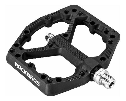 Pedales Para Bicicleta Rockbros Antideslizantes Anchos - -sd 0