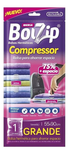 Iberia Bolzip Bolsa Para Guardar Ropa Compressor Grande X 3u 0