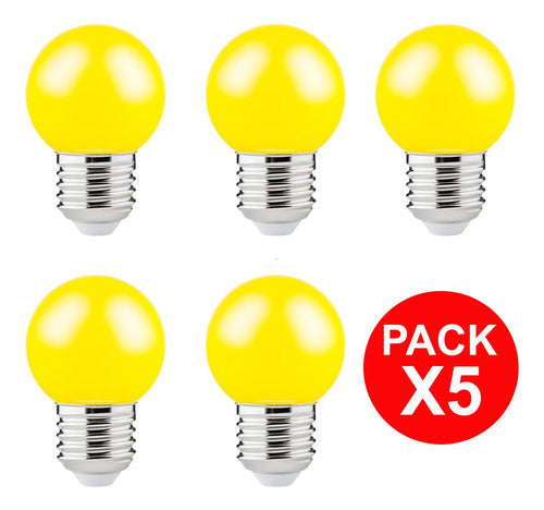 Tryxton Yellow LED Drop Lamp 2W Pack of 5 1