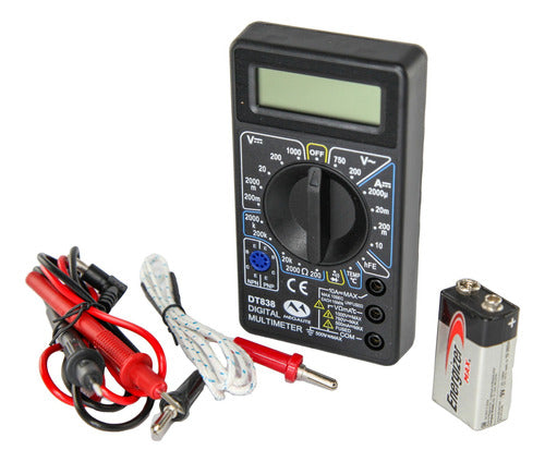 Megalite Multimeter Tester DT-838 Temperature with Buzzer + 9V 0