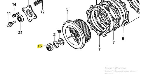 Porca Campana Embr Tornado Cbx250 Cb300 Xre 300 90201kcz010 1