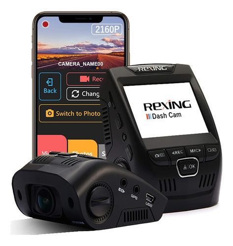 Camara De Auto Rexing V1 - 4k Ultra Hd Oportunidad 0