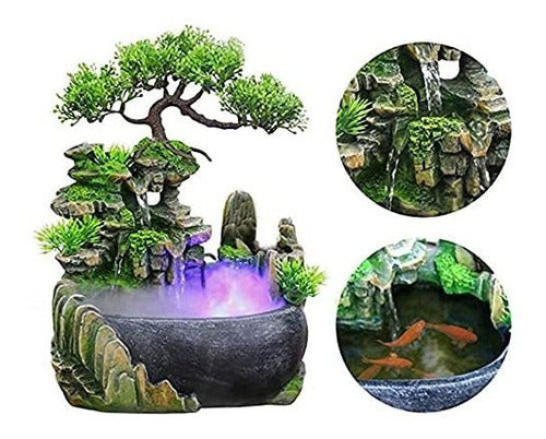 Fuente De Mesa Decoración Meditación Zen Cascada Agua 1