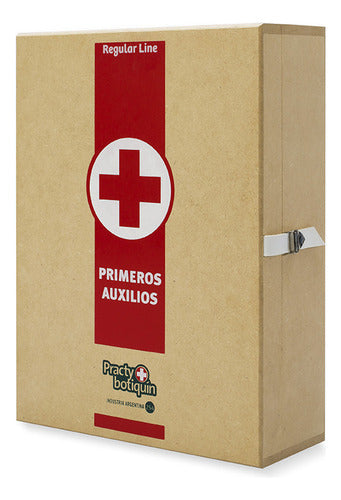 Prakty Botiquín Wooden First Aid Kit 29 Pieces 0