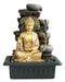 Mister Market Large Buddha Water Fountain with 4 Bowls Zen 40cm 0