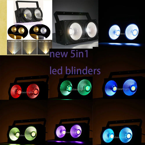 Blinder Cegador Mini Bruts Led Con Strip Rgb 2x100w Ww Cw 1