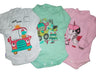 Long Sleeve Bodysuit with Central Print Baby Layette Set 9