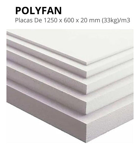 Polyfan Polyfan Corporeas Plaque 1250x600x20mm Density 33 Kg 5