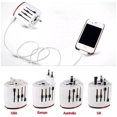 Universal Travel Adapter USB 2-Pack for 150 Countries 4