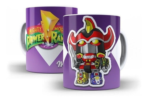 Kit Diseños Plantillas Tazas Power Rangers Sublimación 5