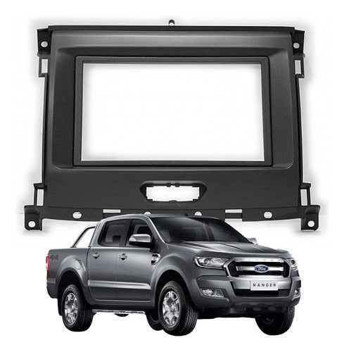 Carav 2 Din Double Screen Adapter Frame for Ford Ranger 2015+ 0
