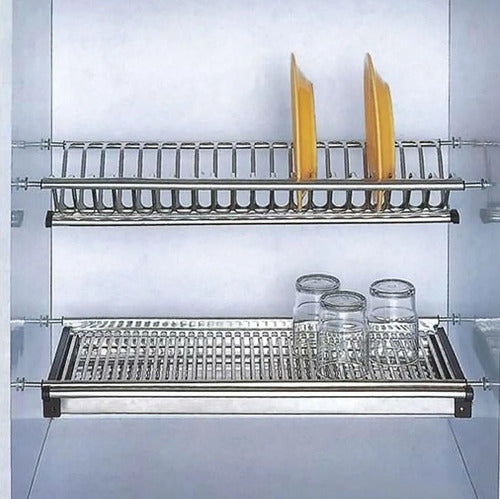 BRZ 60 Cm Stainless Steel Plate Rack for Cabinet Module 1