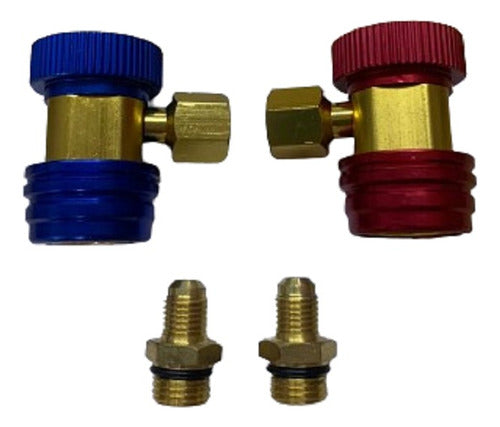 Premium Quick Coupling Kit for Automotive High and Low with Faucet 1