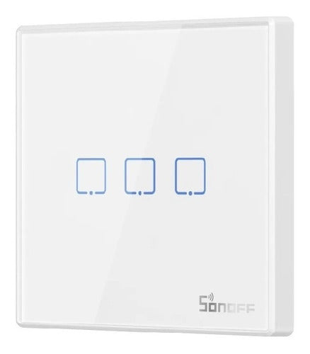 Sonoff T2EU 3 Channels RF White WiFi Glass Touch Switch 1