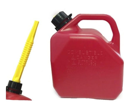 Complementos Deportivos Red Anti-Spill Jug 5L with Pour Spout for Fuel 0