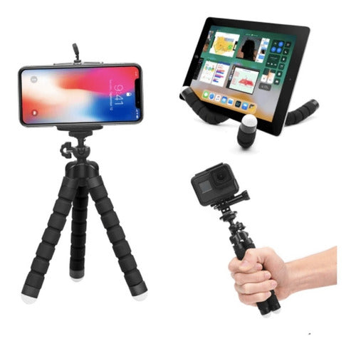 JIFtec Flexible Tripod for Cameras and Cell Phones Video Conferencing 3