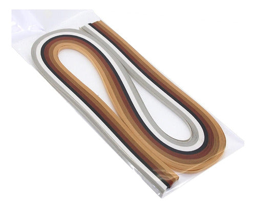 Odetojoy Brown Quilling Paper Gradient Quilling Strips 5mm 120pcs 53cm 0