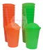 Set of 20 Neon Colors Milkshake Cups 3