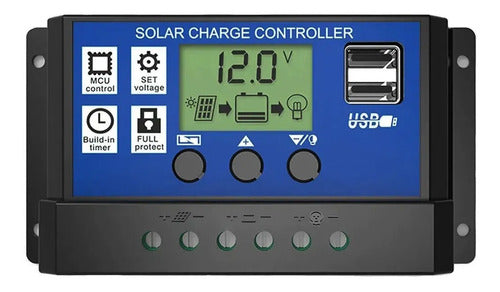 Controlador Solar Pwm 10a 12v-24v 0