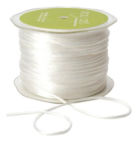 May Arts White Satin Cord 0