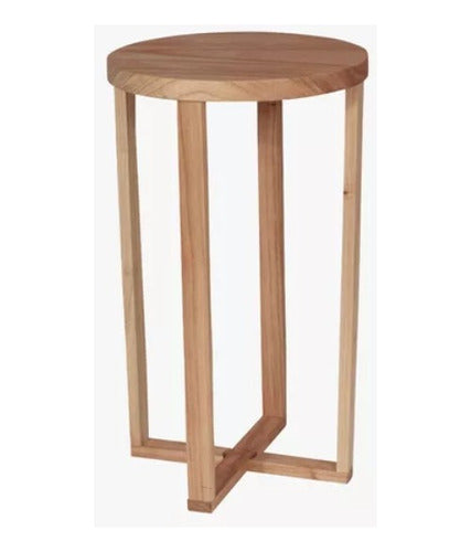 Solid Paraiso Wood Side Table for Carilux Armchair 2