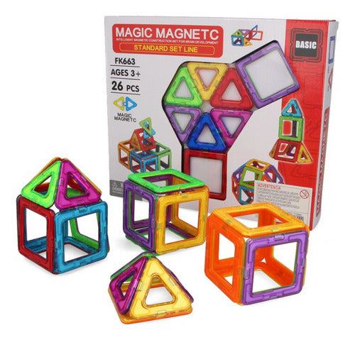 Magic Magnetic Building Blocks Game of 26 Pieces 0