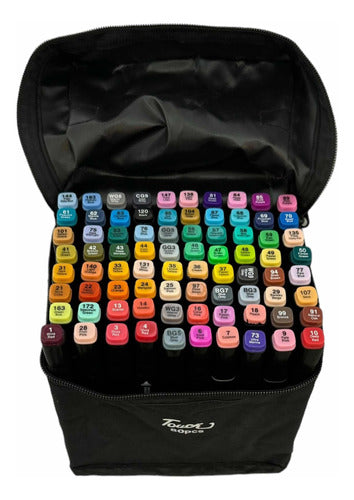 Oh Regalos Set of 80 Touch Markers, Dual Tip Thick and Fine 2