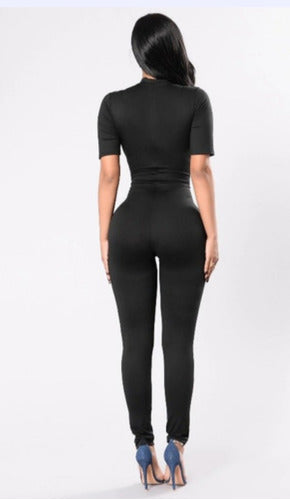 Premium Quality Short Sleeve Stretchy Catsuit Jumpsuit 100% Lycra - Women's Skinny Fit 2
