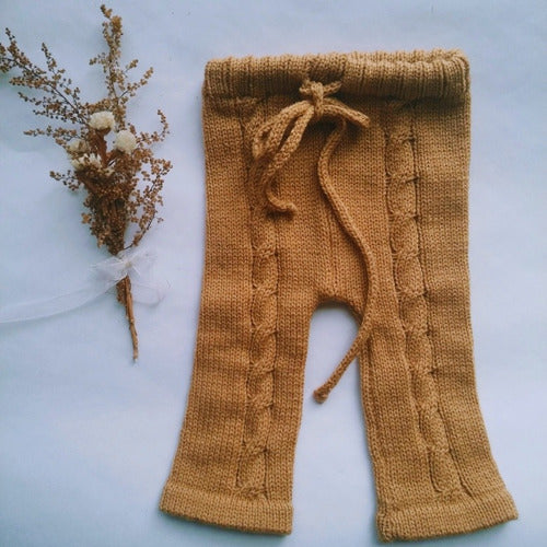 Braided Knit Baby Pants 4
