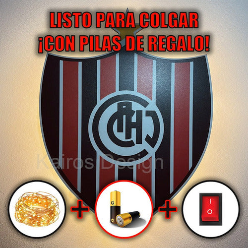 Kairos Design Original Gift for Chacarita Fan - LED Shield + Batteries 1