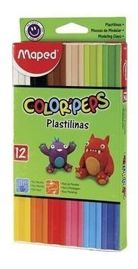 Maped Plastilina Color Peps Assorted Box of 12 Sticks 0