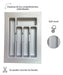 Adjustable PVC Kitchen Drawer Organizer 35x48 cms Grey 2