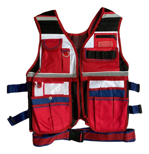 Emtop Tool Vest with 14 Pockets - 3kg Adjustable Tool Belt 0