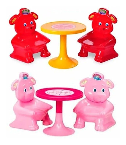 Rondi Kids Table and Chair Set - Bear Model - My Sky Blue 1