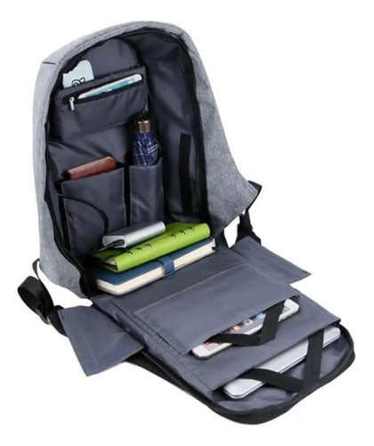 Reinforced Anti-Theft USB Backpack with Multiple Pockets 6