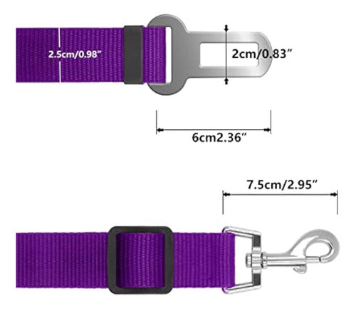 Tunan Safety Leads - 6 Adjustable Pet Safety Belts 1