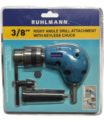 90° Angle Drill Chuck 10mm Enc 3/8 Ruhlmann 2