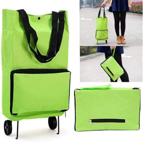 Everest Foldable Shopping Cart Bag with Wheels 2