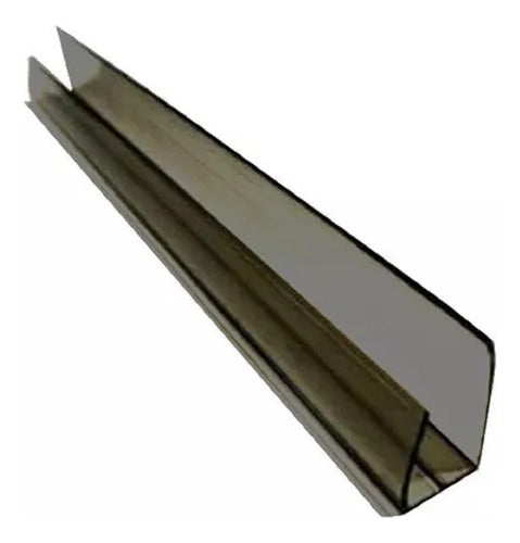 Tcweb U Profile Polycarbonate 10 Mm Transparent and Bronze 0