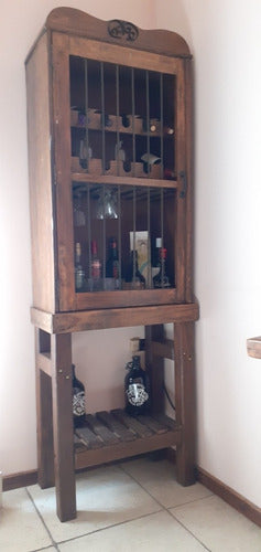 Handcrafted Wood Wine Rack 0