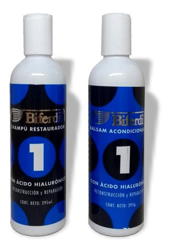 Biferdil Hyaluronic Acid Restorative Shampoo + Conditioner Set 1 0