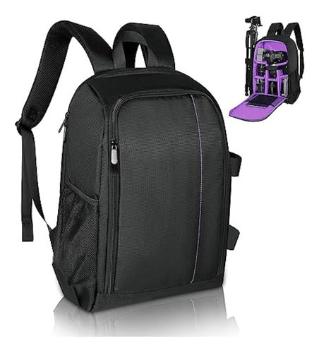 Valueqlo Camera Backpack for DSLR SLR with Tripod Support 0