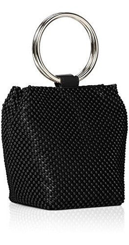 Jessica McClintock Gwen Ball Mesh Ring Wristlet Pouch Embrag 1