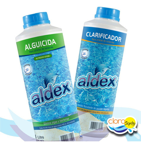 ALDEX Combo Alguicida Y Clarificador 1 Litro 1