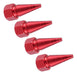 Oregon Set of 4 Red Arrow Sports Wheel Valve Covers 0