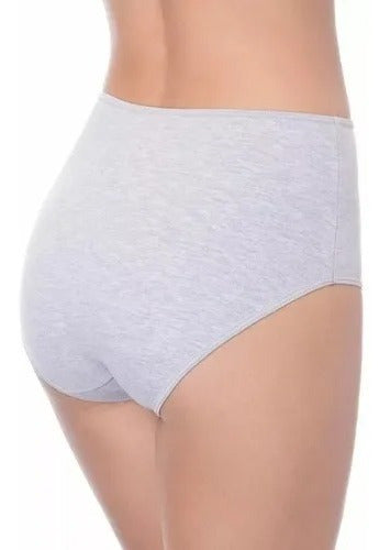 Dozen Women's Universal High Waist Cotton Basic Panties 0